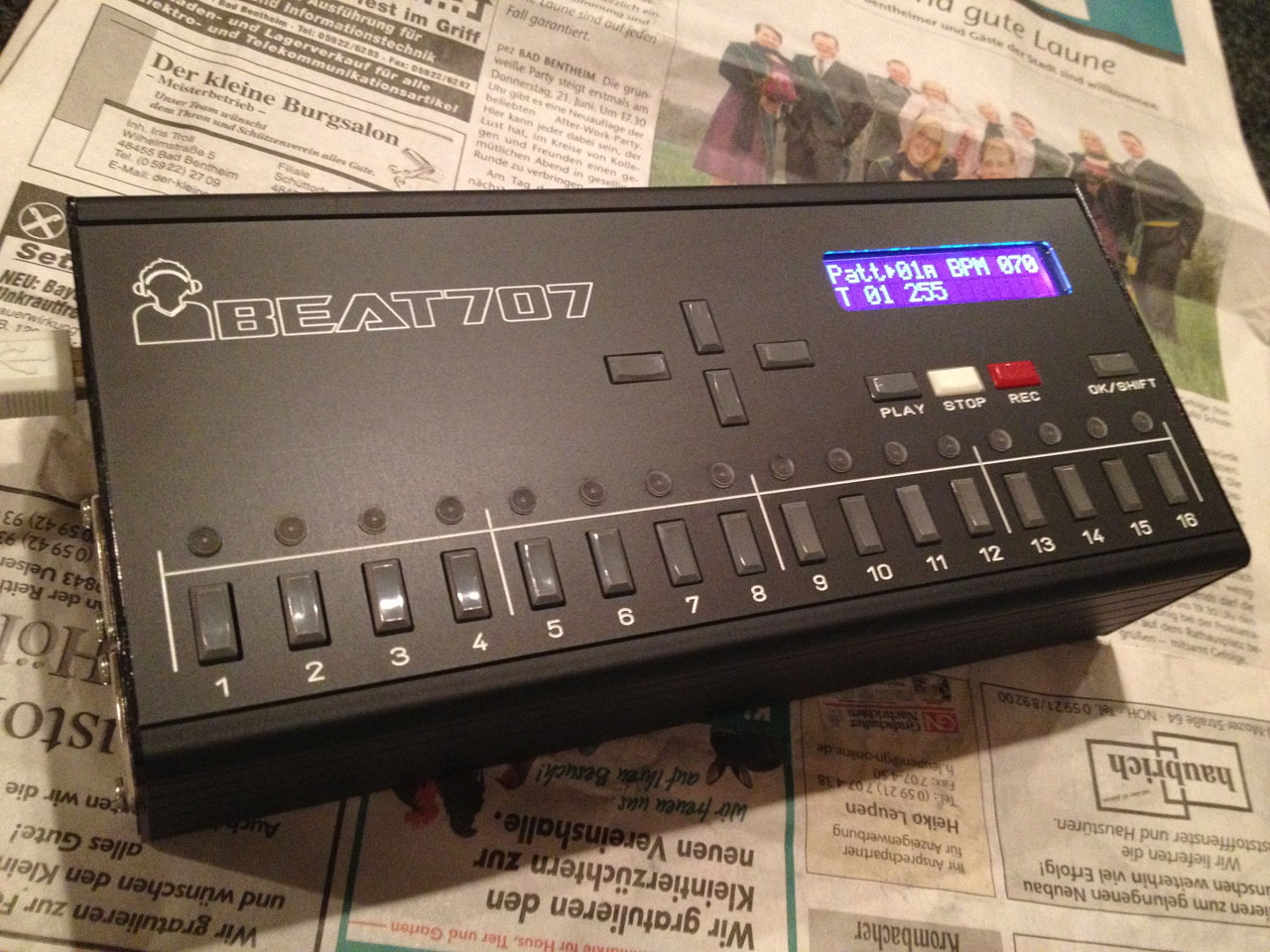 MATRIXSYNTH: Finished Beat707 Build by xtrmnt