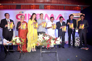 Madhuri Dixit, Subhash Ghai & Shreyas Talpade at Unveil of  'Its Only Cinema' magazine