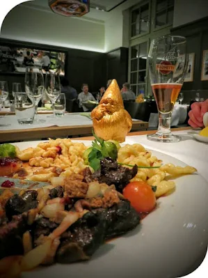 Ringing in the New Year Swiss Style in Basel: Beef, spaetzle, and a golden gnome