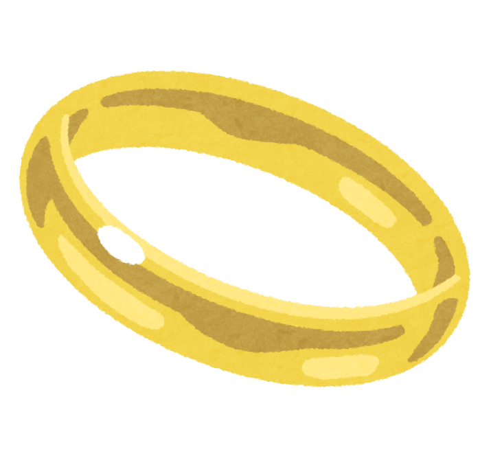 金の指輪のイラスト | かわいいフリー素材集 いらすとや