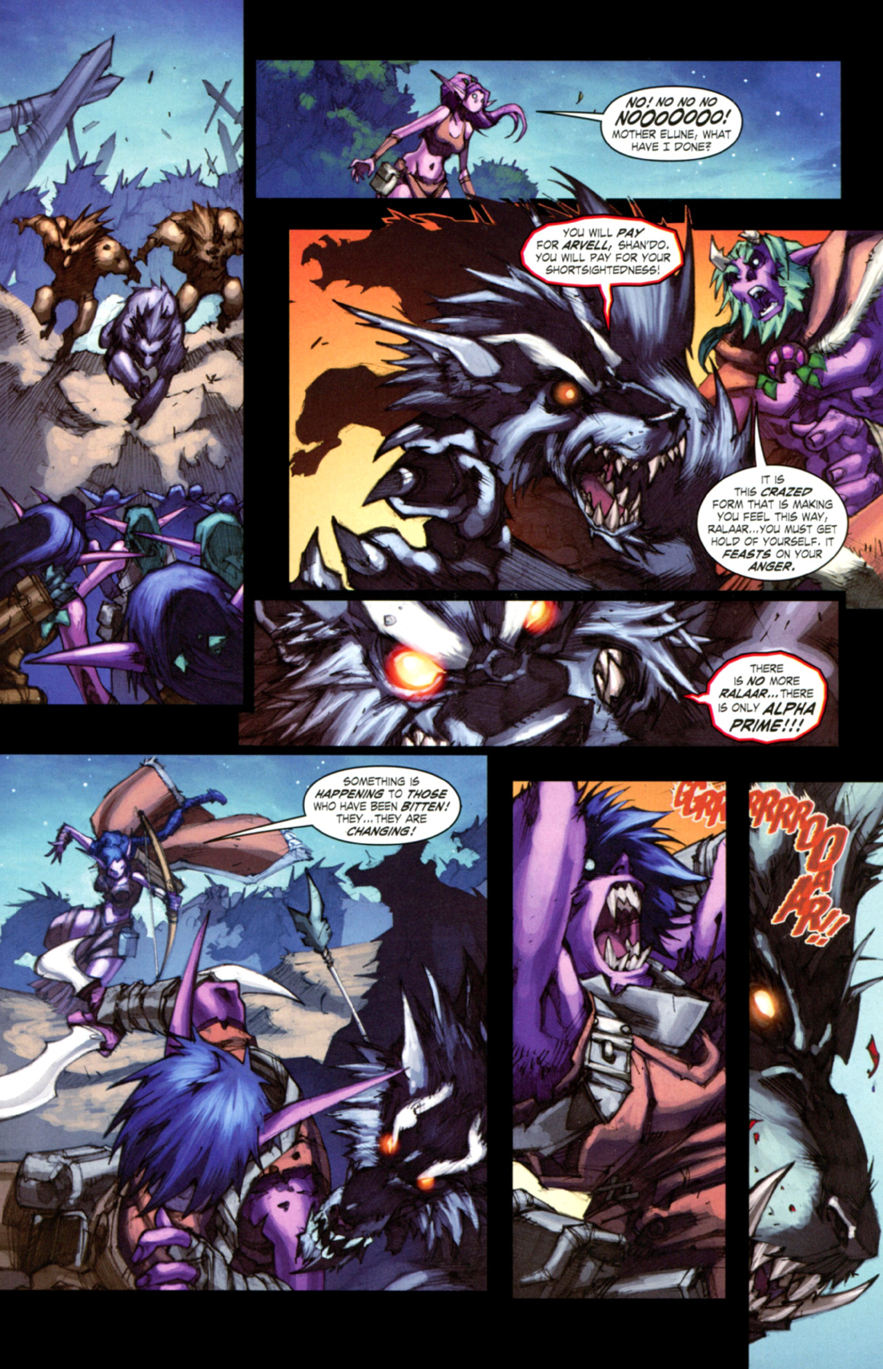 Read online World of Warcraft: Curse of the Worgen comic -  Issue #3 - 22