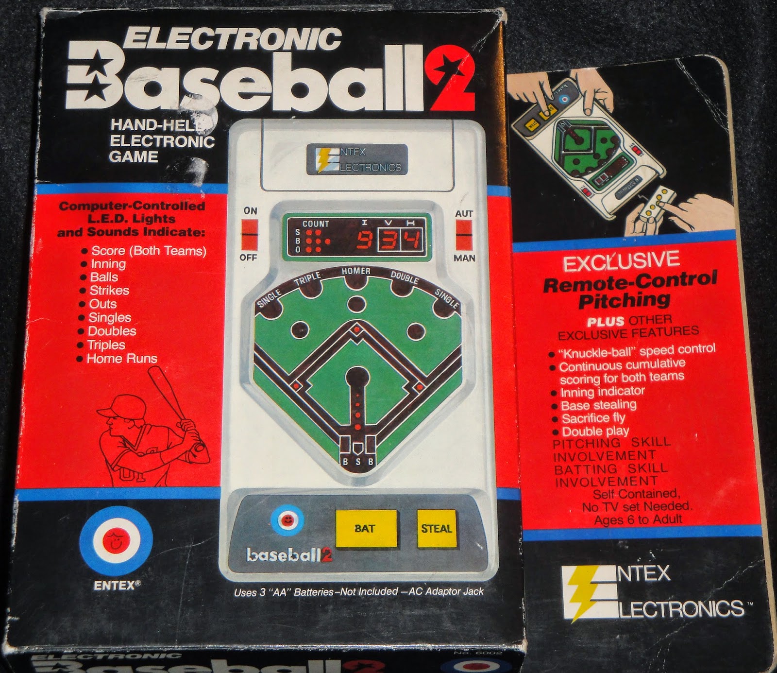 Electronic Baseball Entex Baseball 2