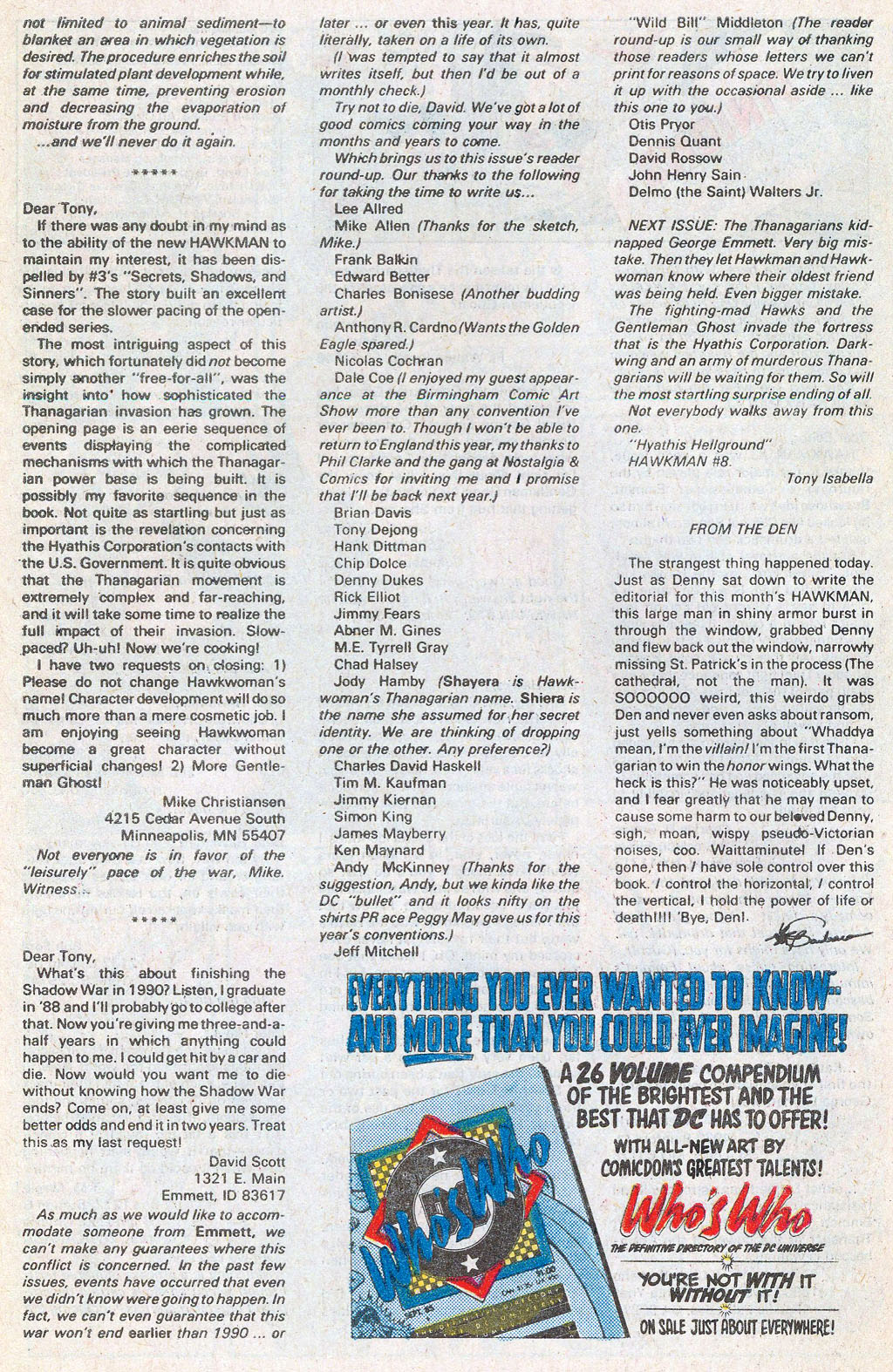 Hawkman (1986) Issue #7 #7 - English 27