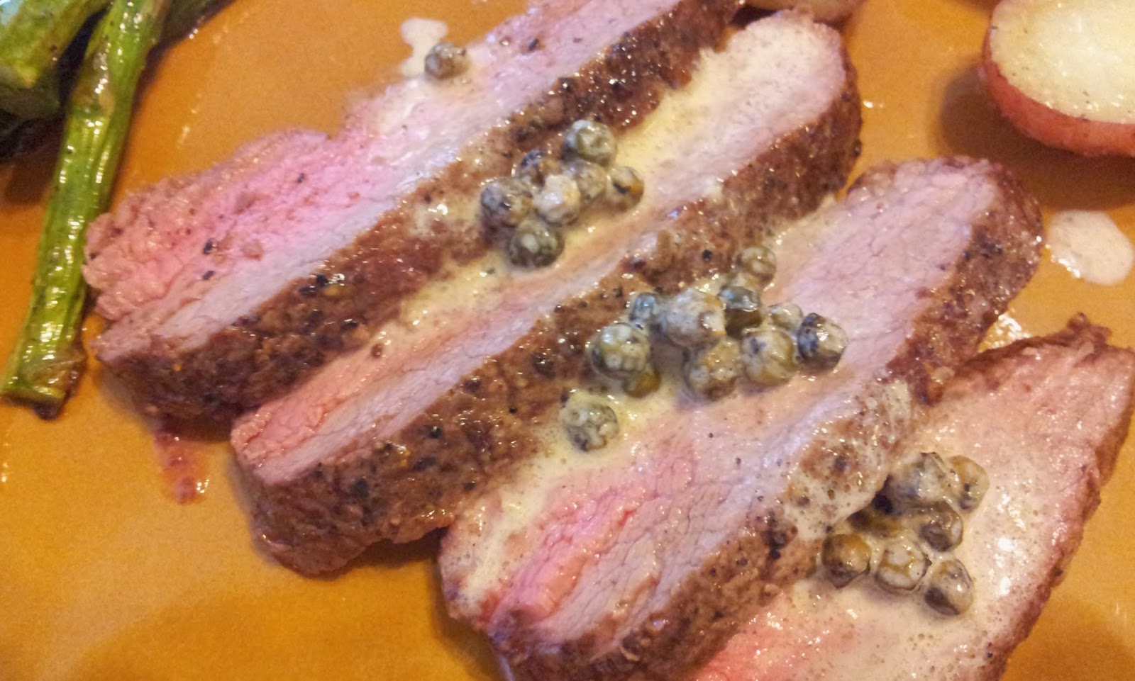 BLOG BY BINNS Steak With Green Peppercorn Sauce