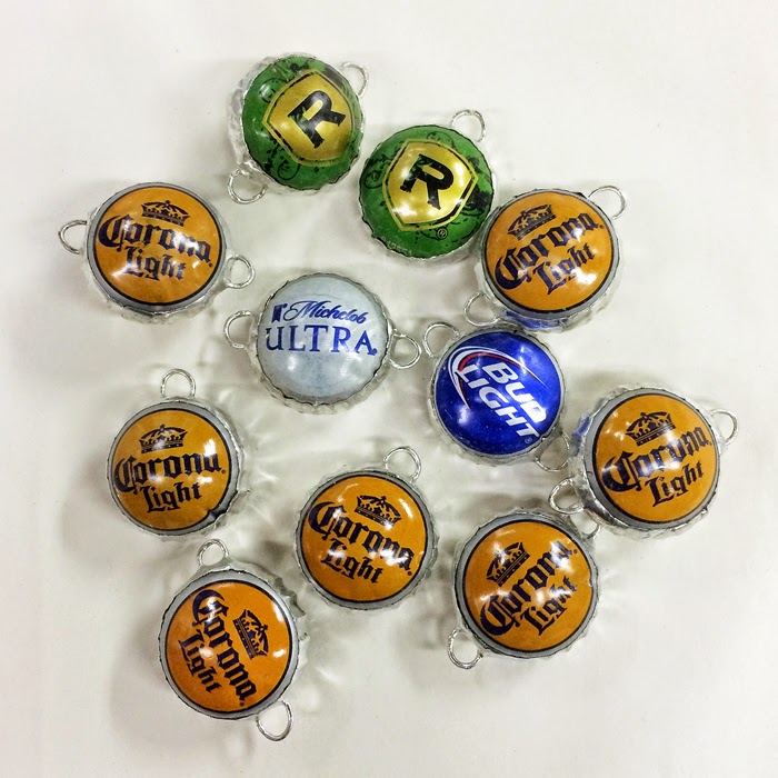 Rose Mary's Clay BEER BOTTLE CAP BEADS