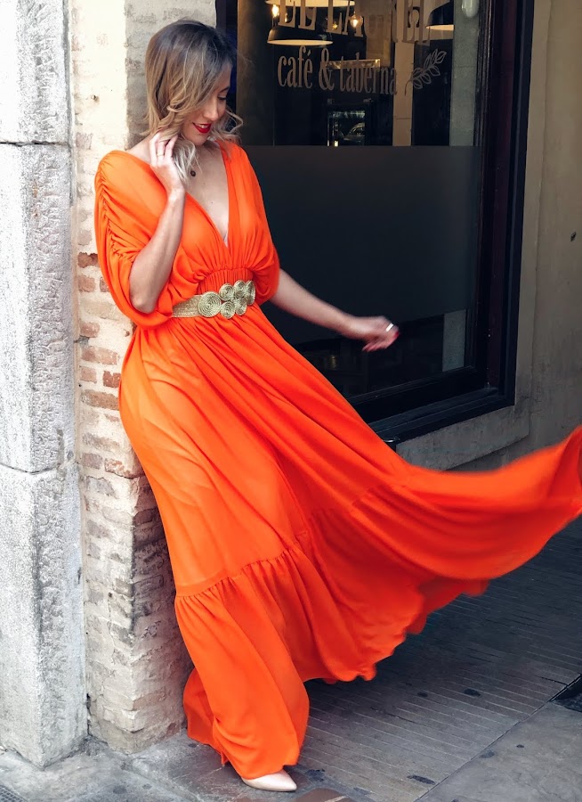 Fitness And Chicness-Look Invitada Estilo Griego Vestido y Tacon-7