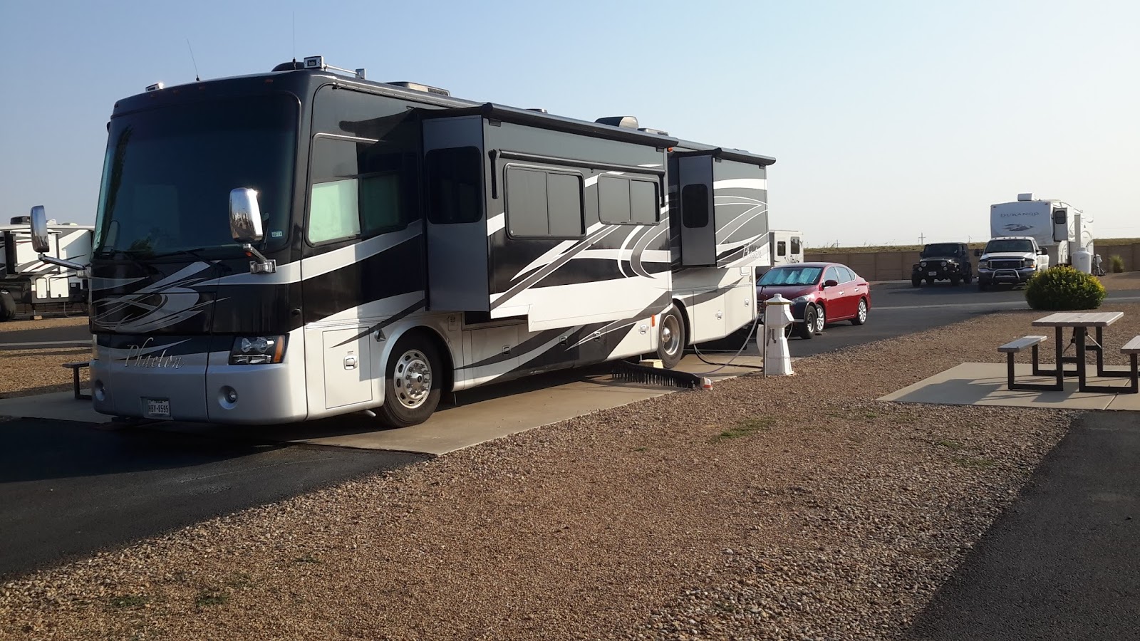 Dwain & Jan's Retirement Travels In Amarillo, TX at Oasis RV Park Sept