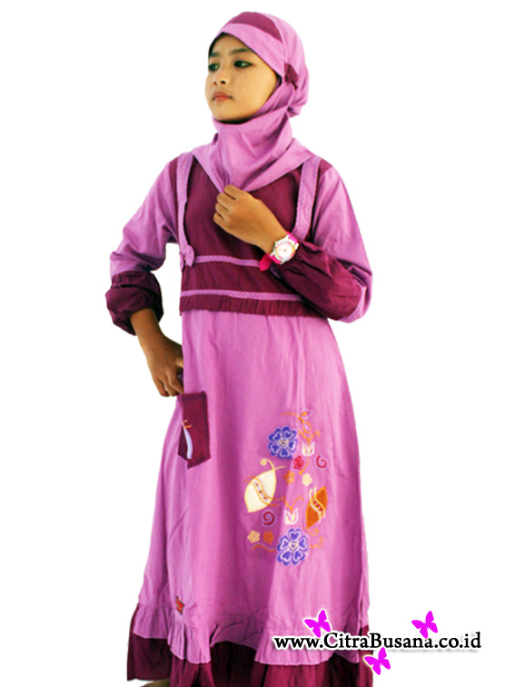 Model Baju Muslim Anak  Perempuan  BangBis