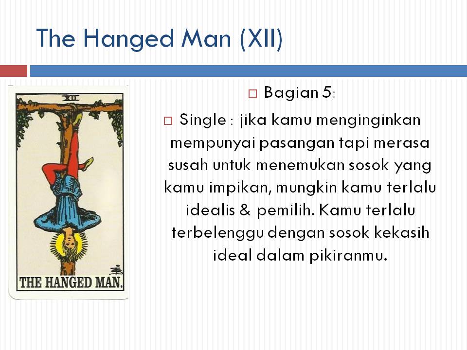 Priskha S Tarot Notes Arti Kartu Tarot Major Arcana The Hanged Man Xii Dalam Hal Cinta