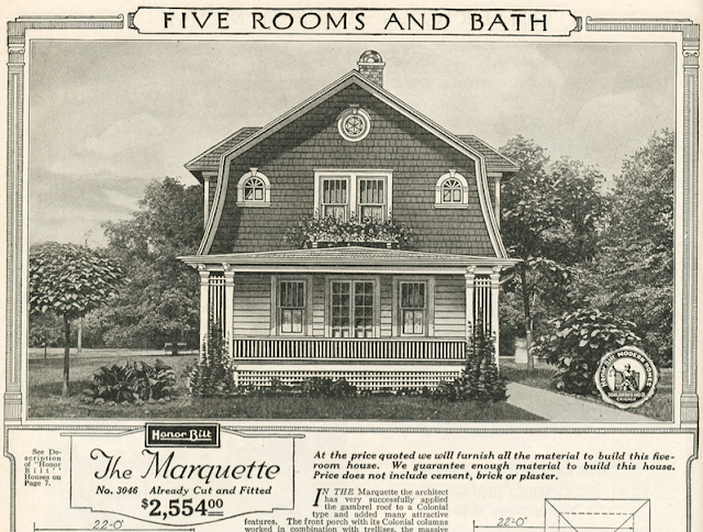 sears Marquette 1920 catalog image black and white price $2,554