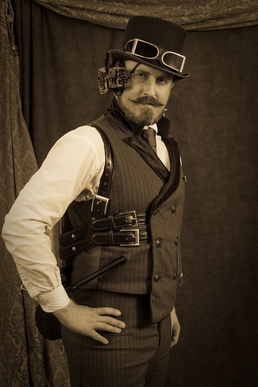 DevilInspired Steampunk Dresses Military Menswear in Steampunk Style