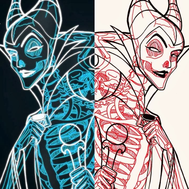 09-Maleficent-Chris-Panda-X-ray-Comics-Cartoons-Pin-up-Illustrator-www-designstack-co