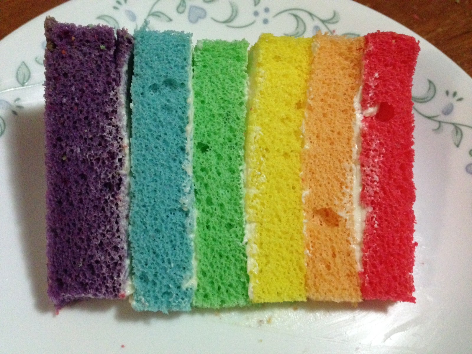 Heart of Mary Rainbow (Colour Wheel) Chiffon Cake