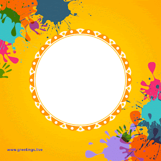 beautiful Holi Colorful gif image greetings free download