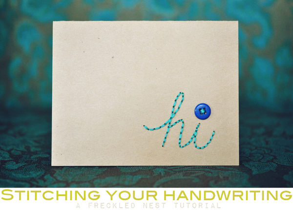 How to Hand Stich or Cross Stich Handwriting - Oh You Crafty Gal
