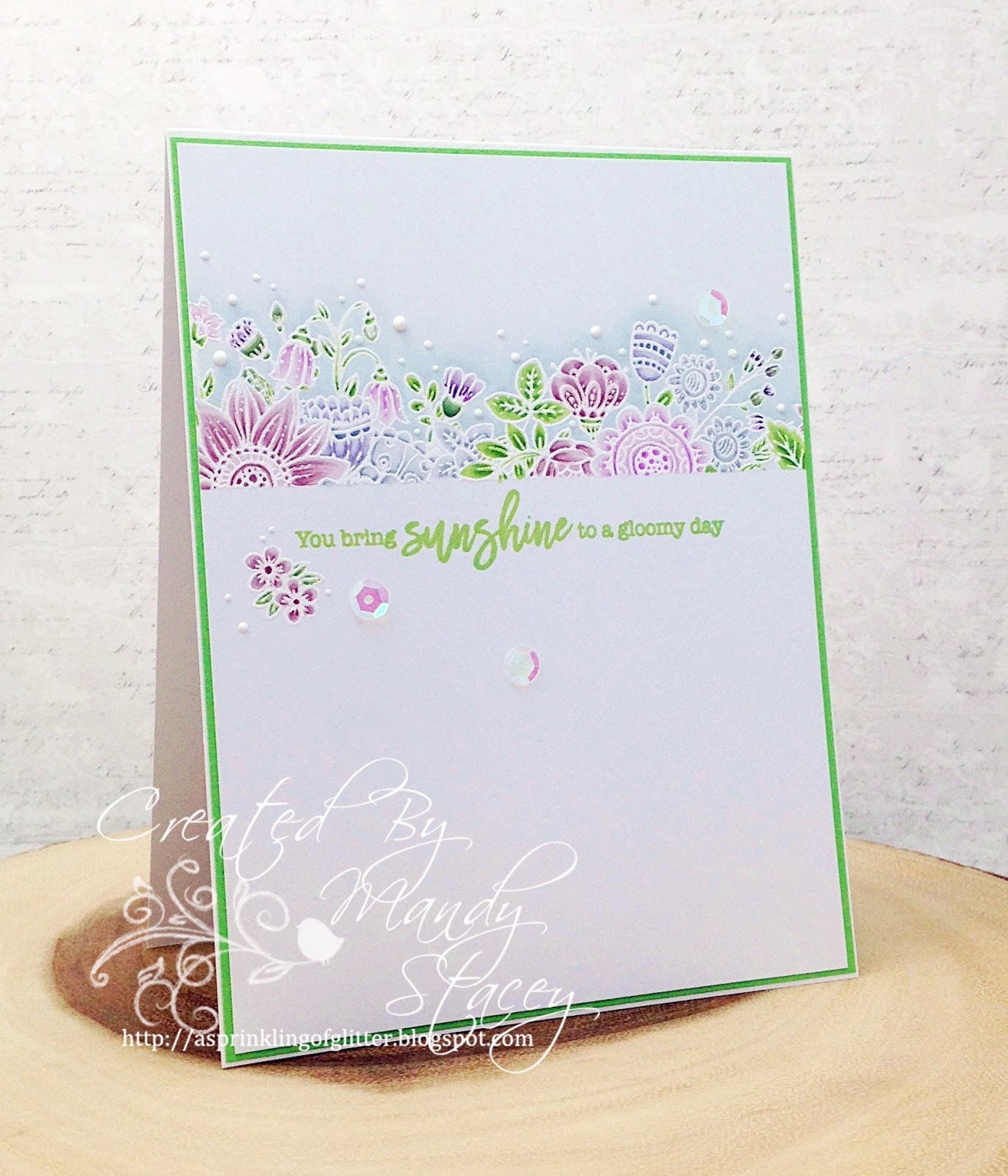 A Sprinkling of Glitter Use More Than One Stamp Simon Says Stamp DT