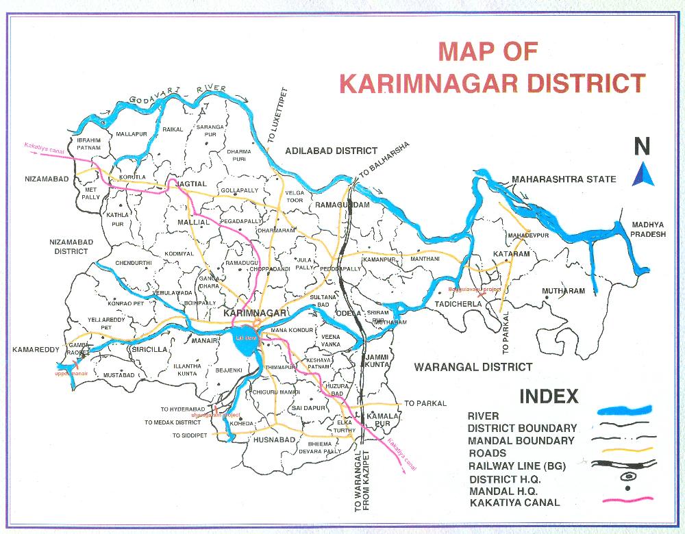 JOBS Karimnagar History,city information, District Map, Culture and