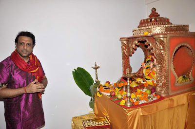 Govinda Celebrates Ganesh Festival Photos