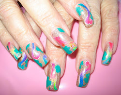 airbrush nail abstract nails designs airbrushing airbrushed nailsmag