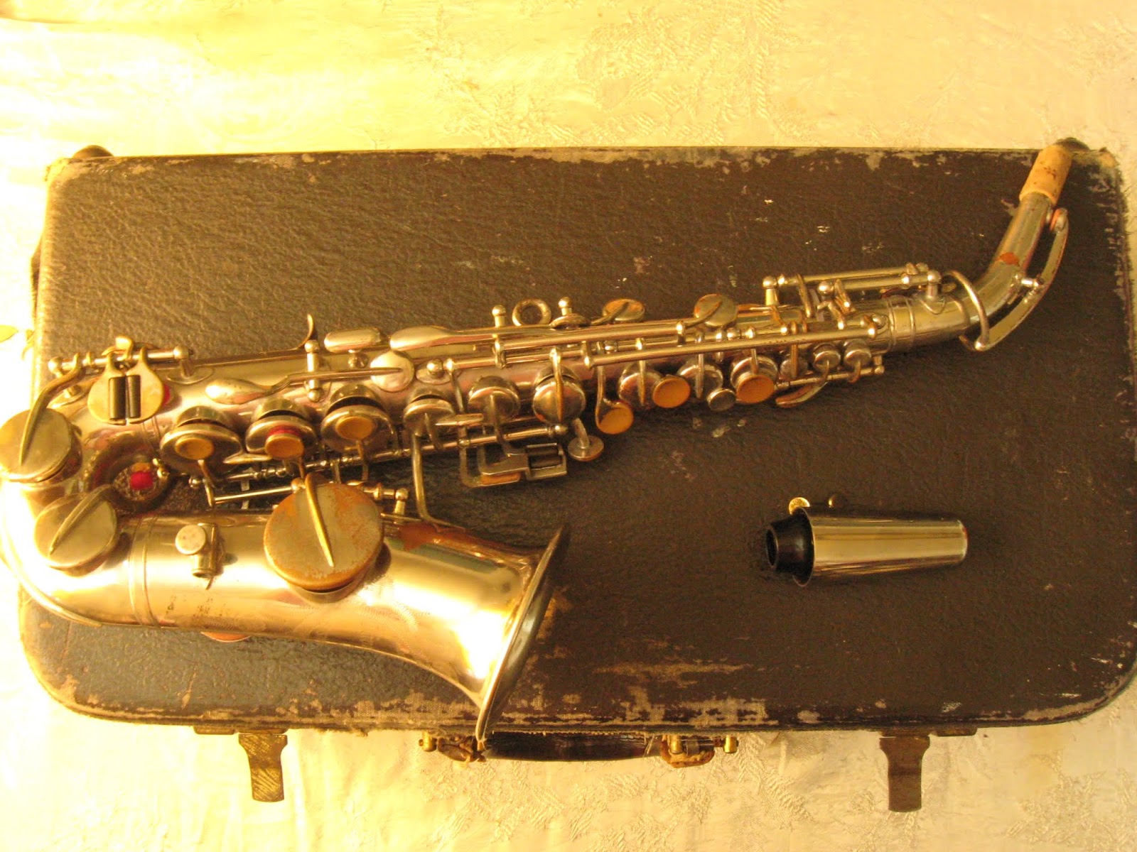 Abracadabra's Musical Instrument Repair Oliver Ditson curved soprano sax