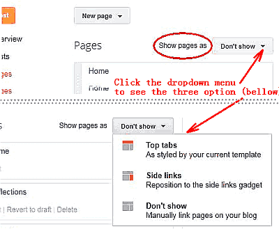 How to show your static pages