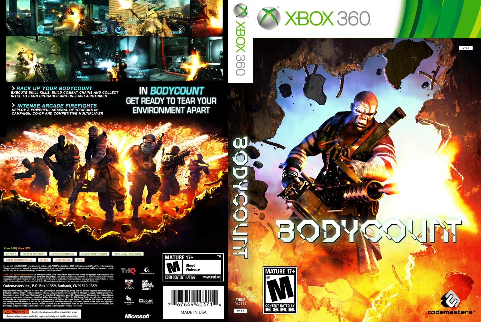 Формат игр xbox 360. Bodycount (Xbox 360). Body count Xbox 360. Bodycount Xbox 360 Cover. Gladius Xbox 360 обложка.