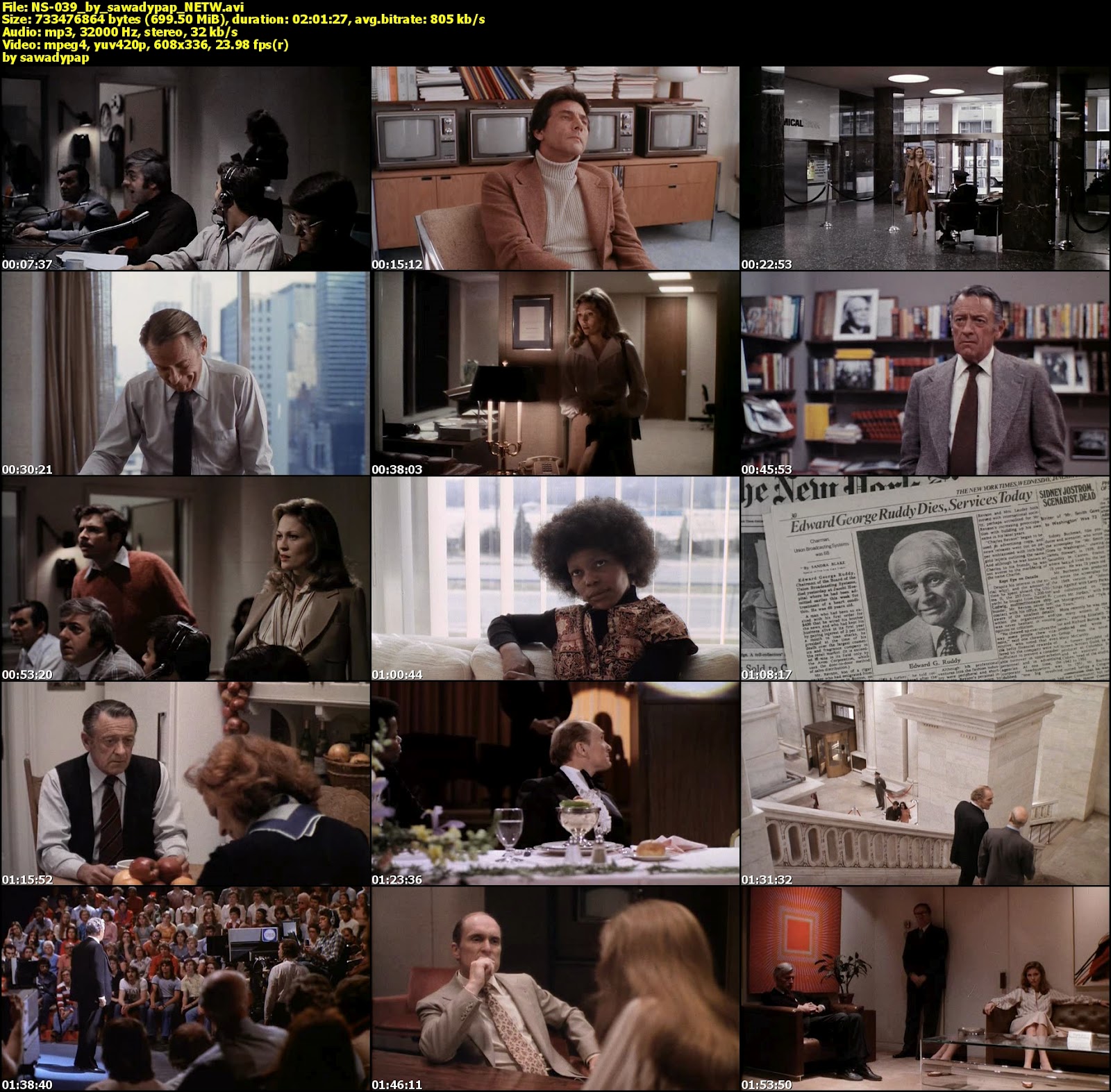 Network [1976][DVDrip] [Subtitulada]