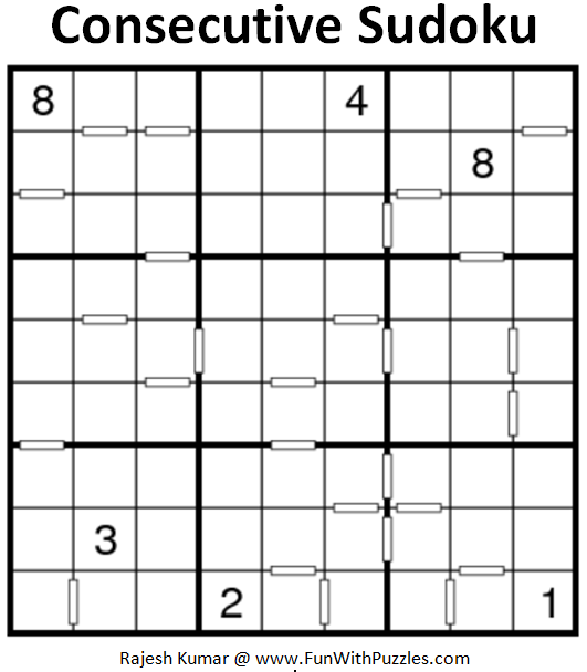 Consecutive Sudoku (Fun With Sudoku #202)