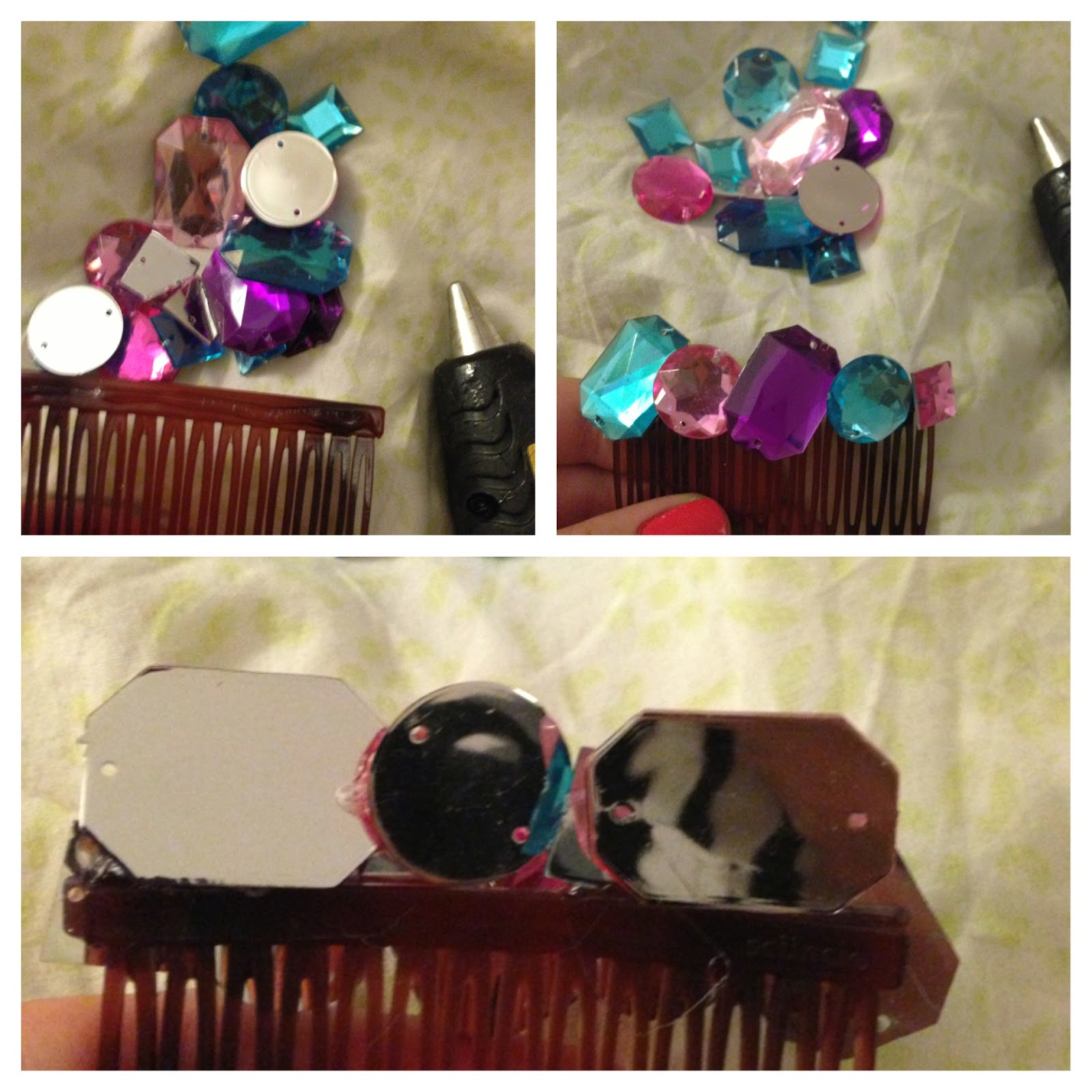SOBBING ON FIFTH DIY Hair Clips & Combs