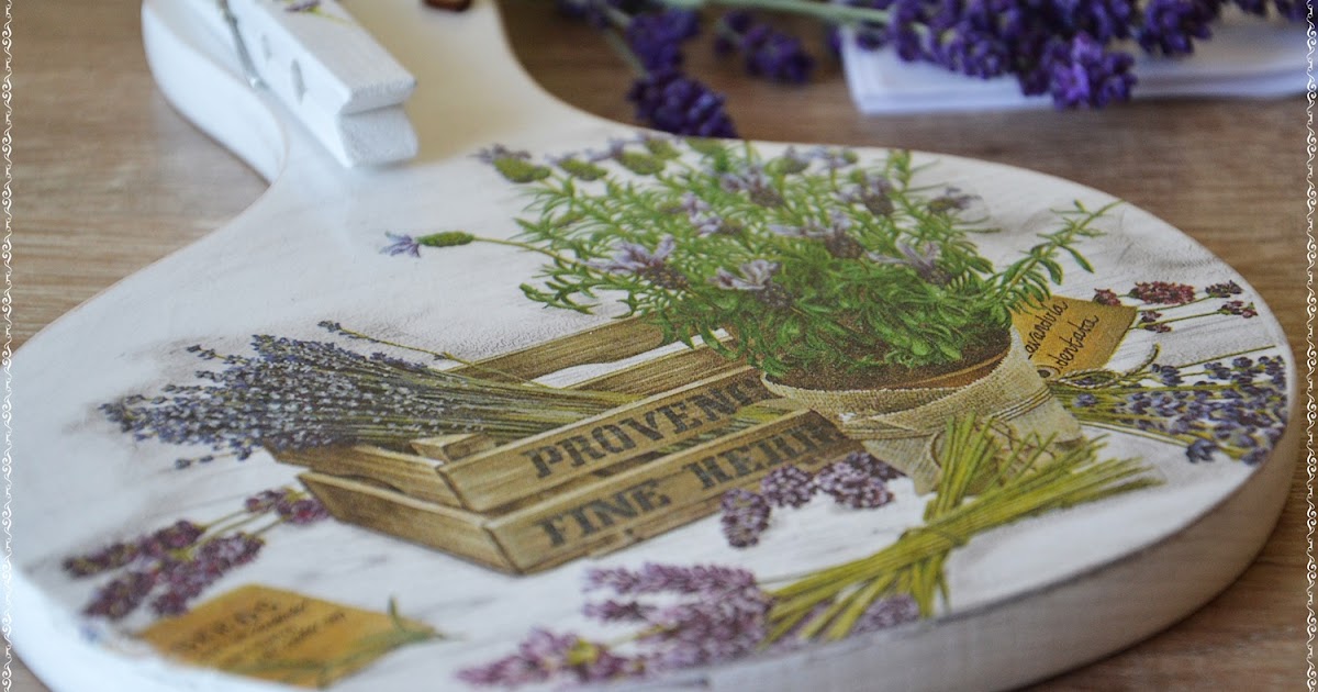 Katerina&Sztuka by PasjonataArt DESKA KUCHENNA (WIESZAK) NA ZAPISKI (decoupage)