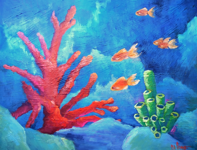 Coral Reef Painting