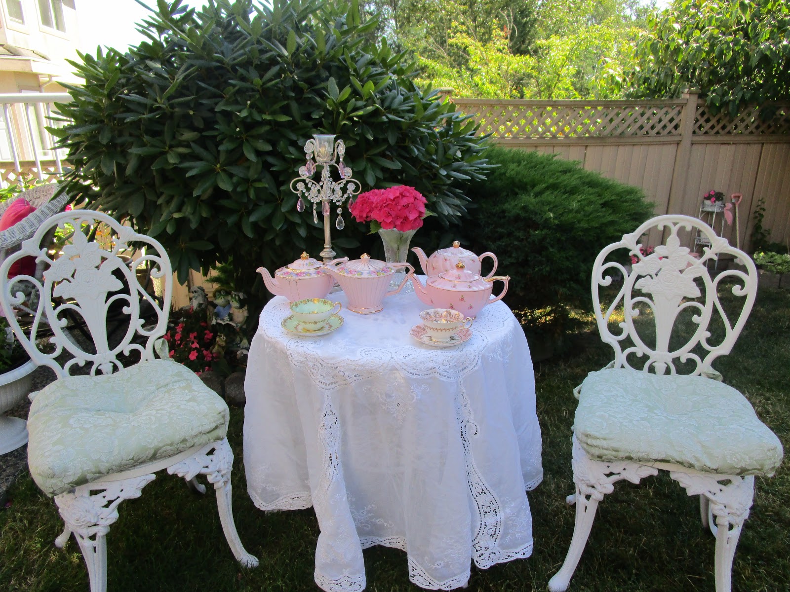 Karen's Cottage and Castle Some Favourite Pink Teapots