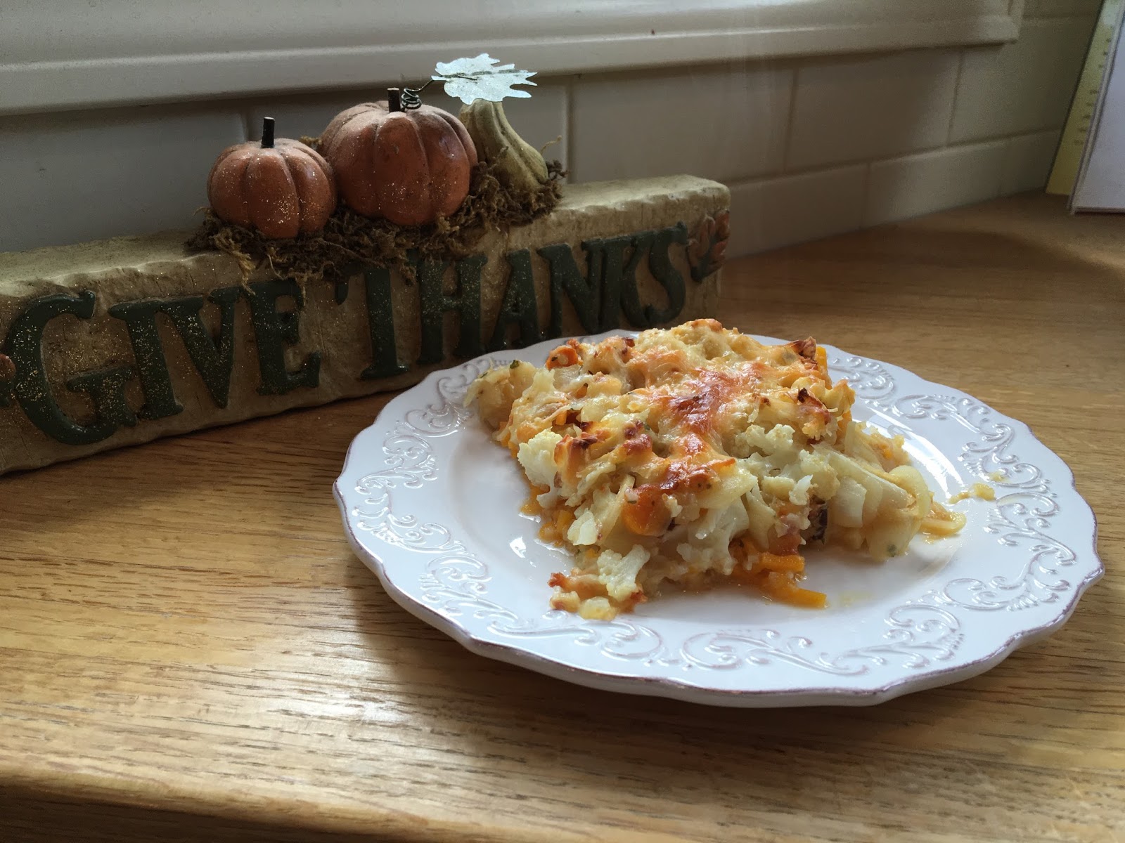 This Inspired Life Parsnip, Sweet Potato & Cauliflower Gratin