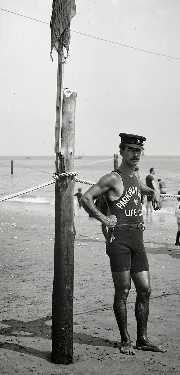 Lifeguard on the coast, 1920′s