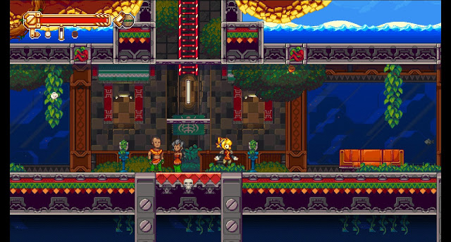 Iconoclasts - The Isi underwater base, filled with plenty of npcs to talk to.