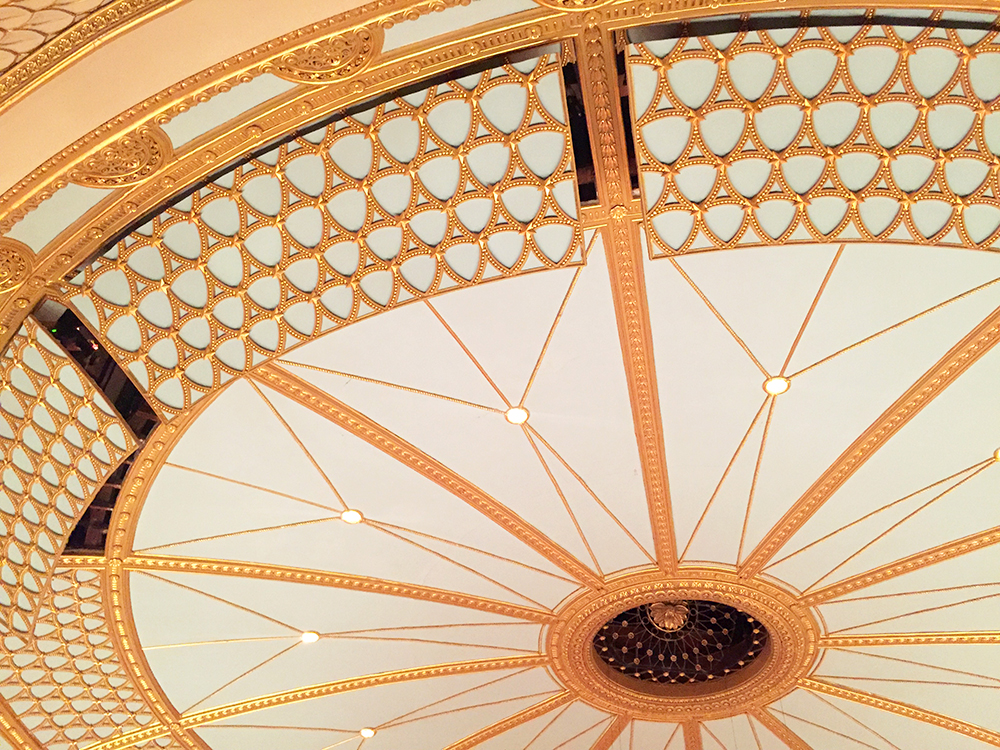 Gold ceiling at the Royal Opera House, Covent Garden