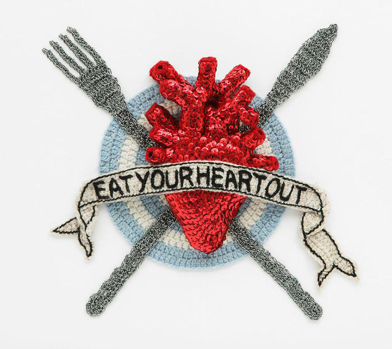 Kate Jenkins' fabulous Knit Heart Art