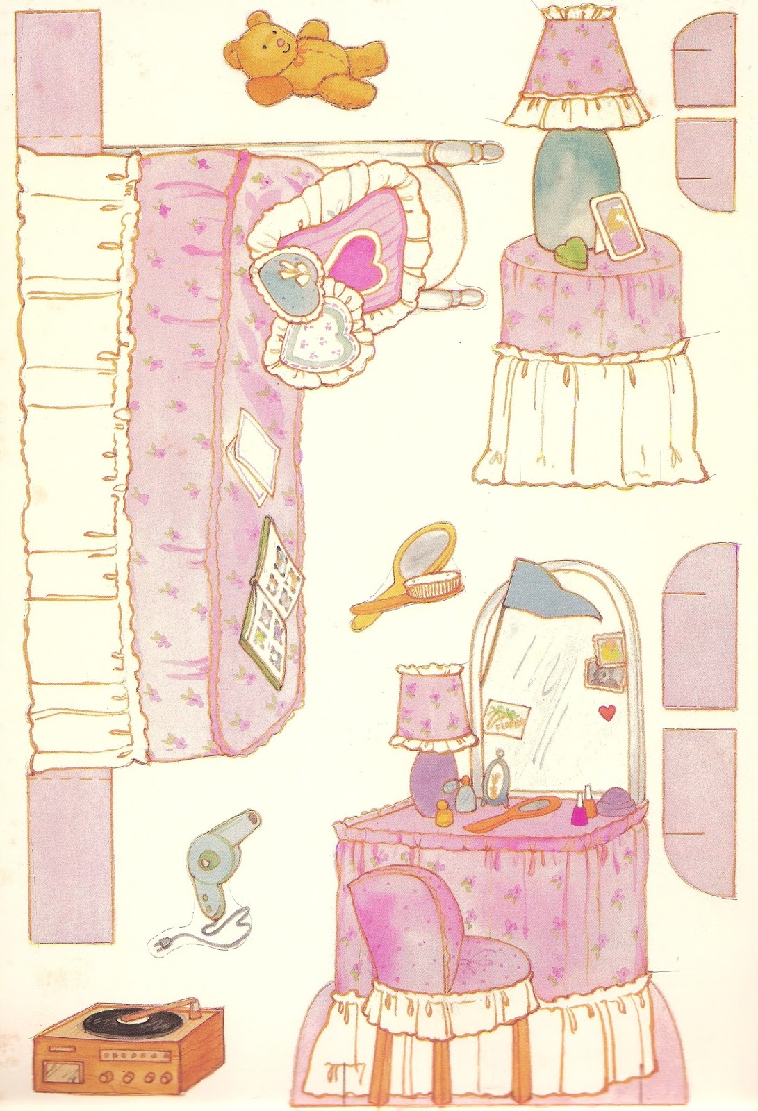 Mostly Paper Dolls Too Paper Doll Furniture Mostly Paper Dolls Too Paper Doll Furniture