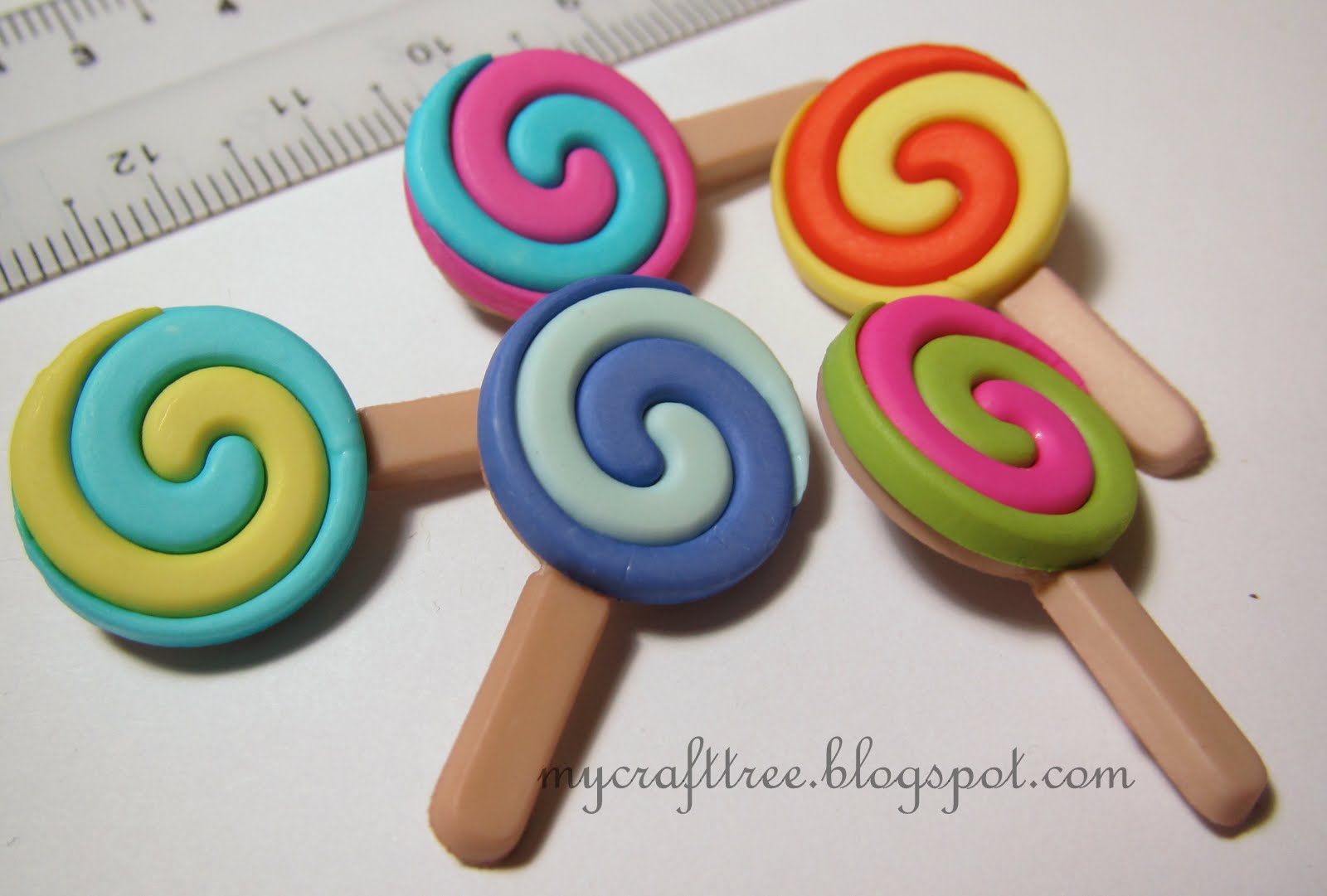 My Craft Tree: Lollipop Buttons