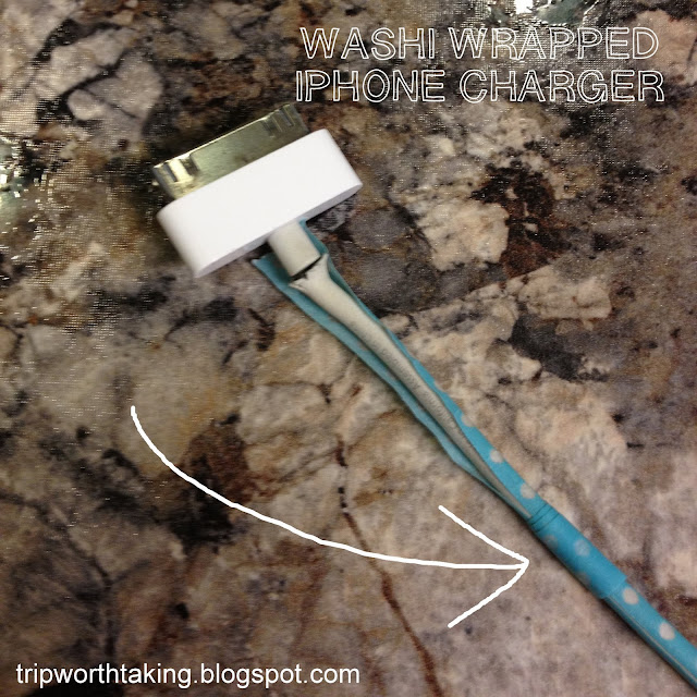 Washi Taped Phone Cable
