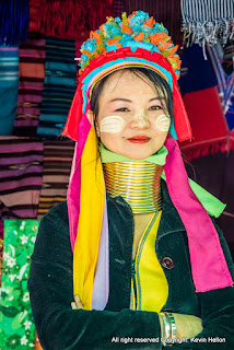 Kayan Lawhi or long necked Karen woman. Mae hong son, Thailand