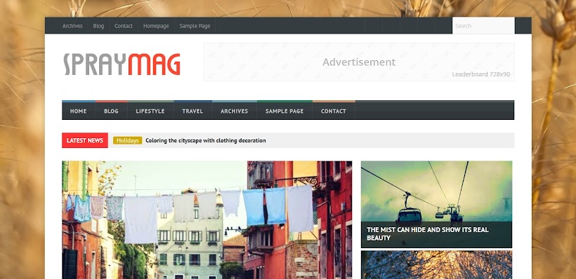 Spraymag Free Blogger Template