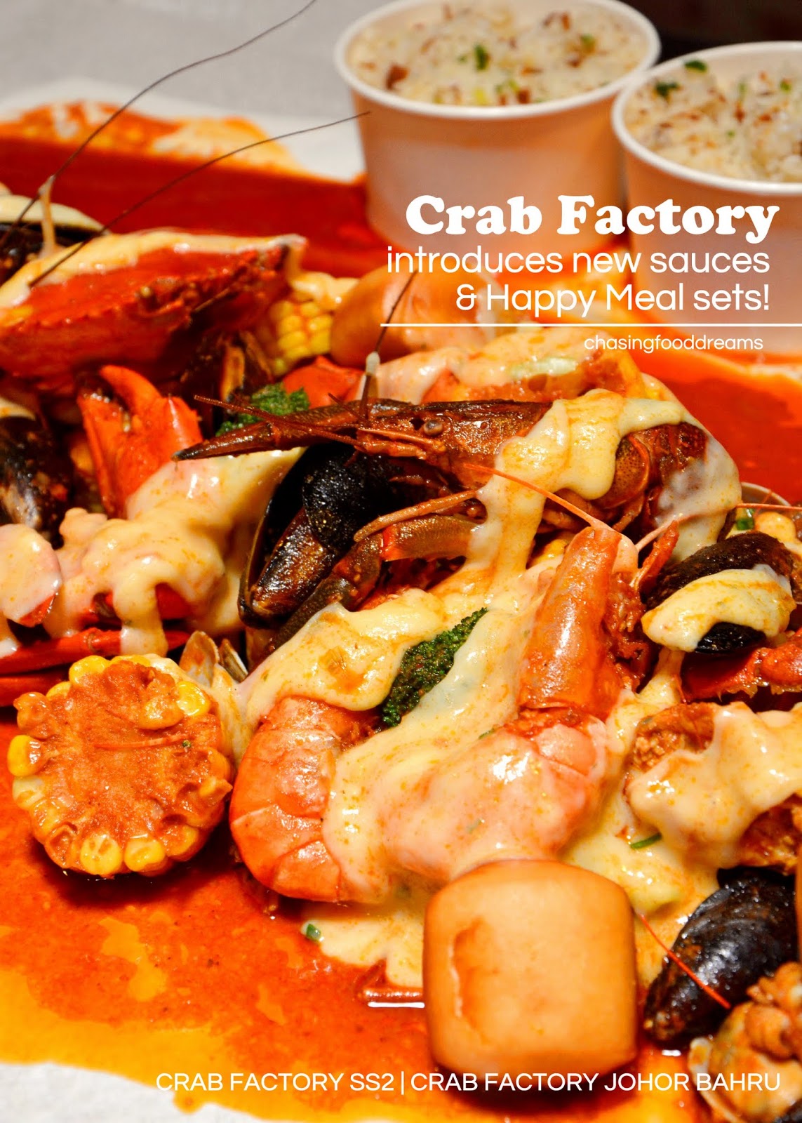CHASING FOOD DREAMS Crab Factory Introduces New Cheese and Salted Egg