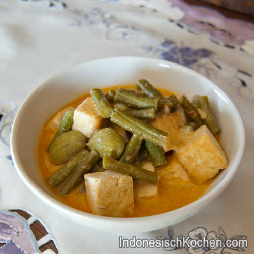 tofu mit schlange bohnen indonesisch kochen rezept