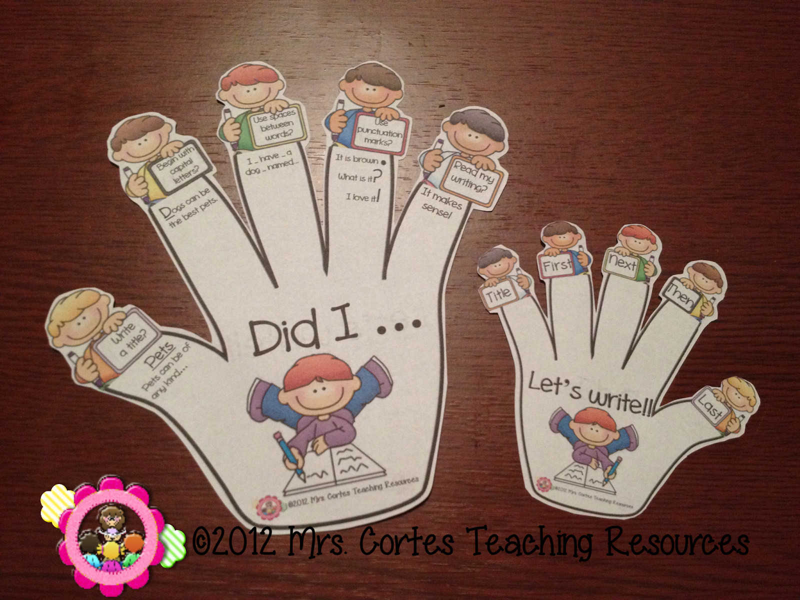 Mrs. Cortes' Teacher Resources Writing Helper