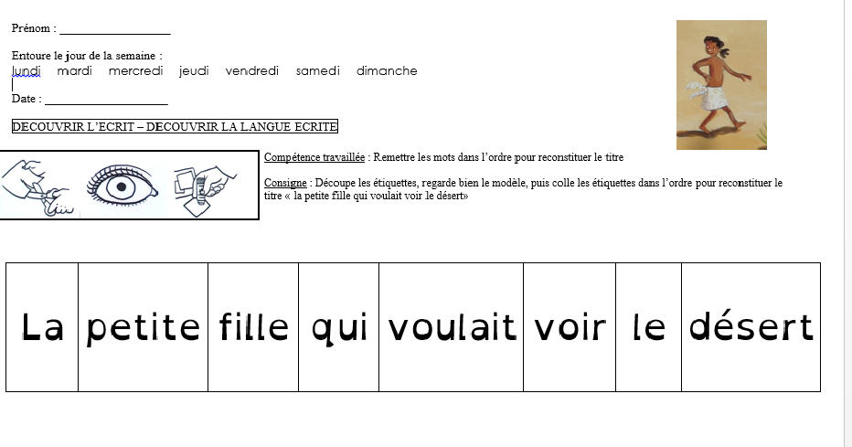 Et Le Désert Disparaîtra Fiche De Lecture Farandole à l'école: La petite fille qui voulait voir le désert
