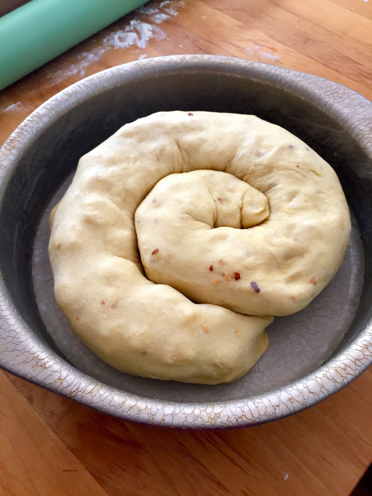 My Mother's Apron Strings Spicy Cheese Bread