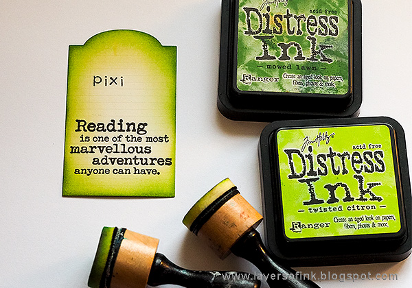 Layers of ink - Mini Book Storage Container Tutorial by Anna-Karin Evaldsson with Eileen Hull Sizzix Book Club dies