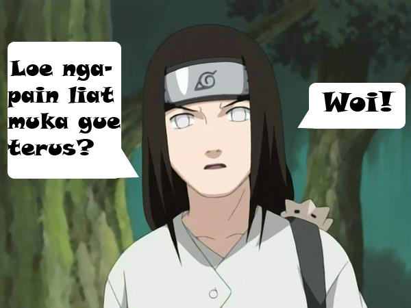 Gambar Lucu Naruto Yang Sedang Berdiri Di Bawah Pohon