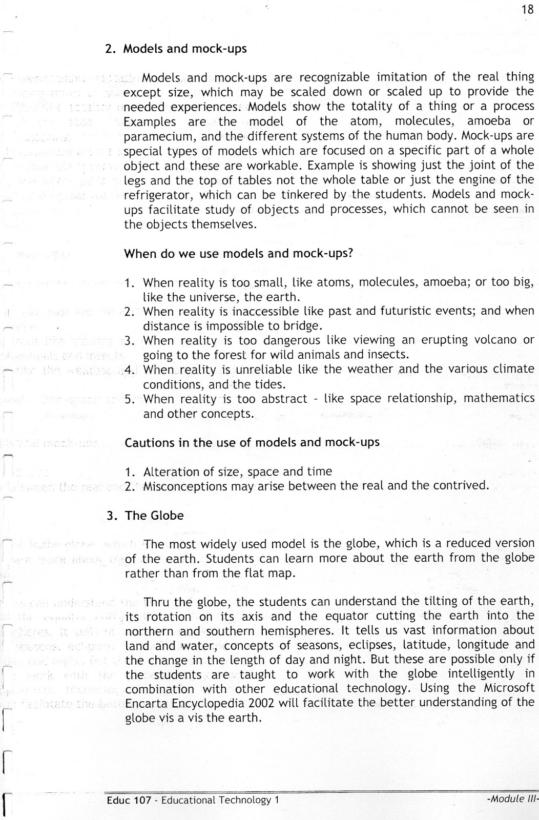 DMMMSUOUS ED TECH 1 M3 Lesson 5 Three Dimensional Instructional